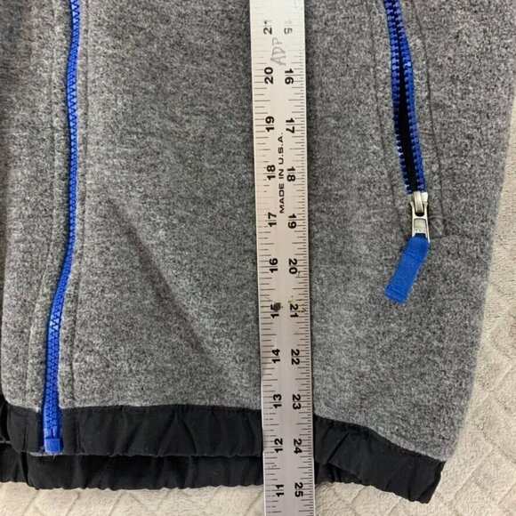 The North Face Youth L 14/16 Fleece Sweatshirt Two Tone Gray Full Zip Logo - Picture 13 of 16